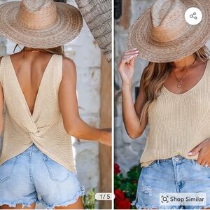 Cupshe sweater tank top size L NWT just missed return window. Bundle & save!